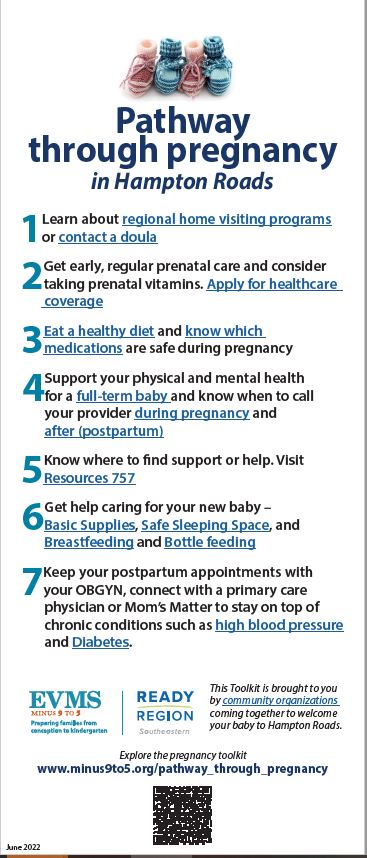 Pathway through pregnancy steps 