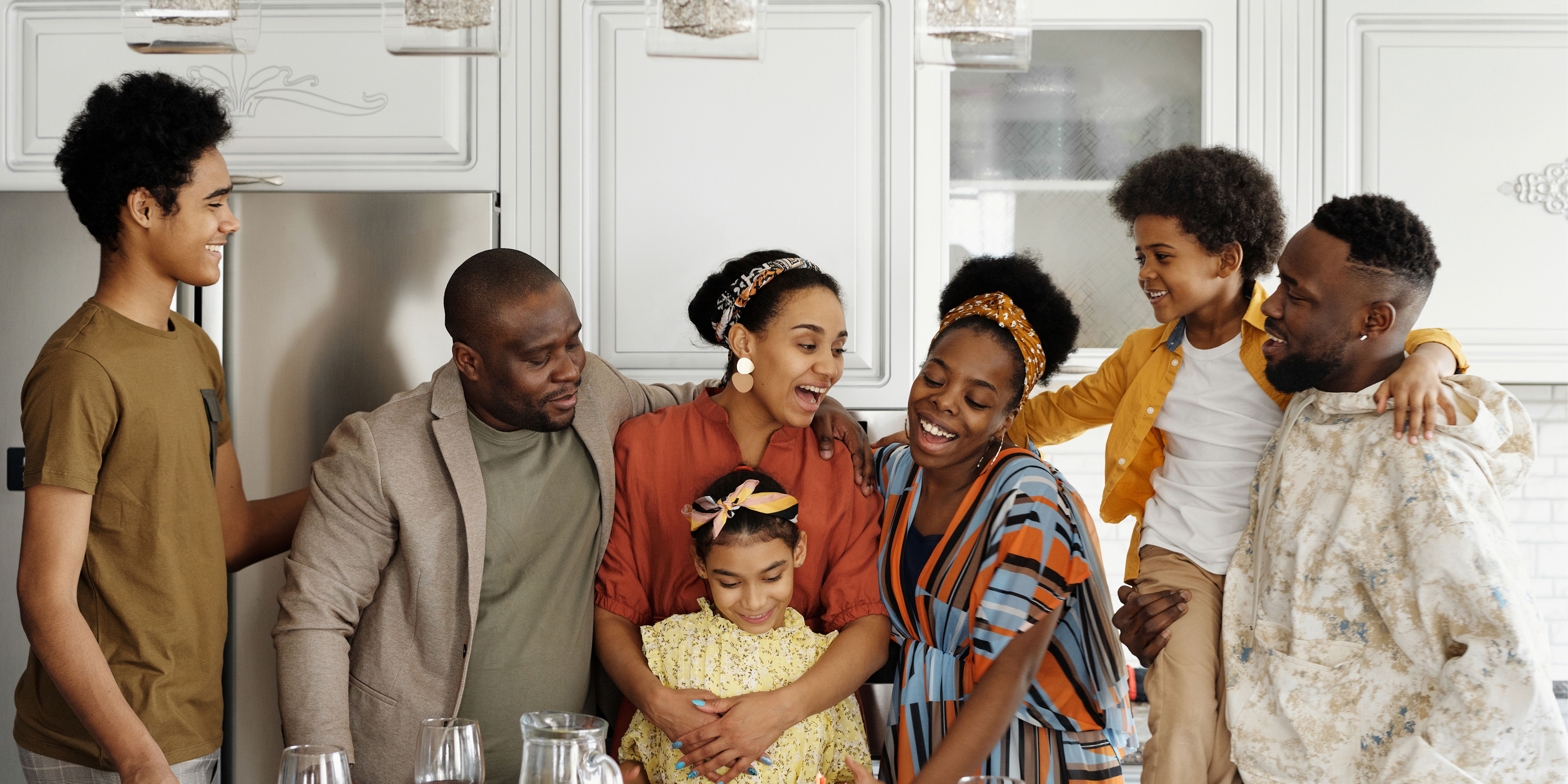 Family gathered together